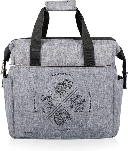 Miniatura 10 de PICNIC TIME DC Comics Batman Bat-Signal On The Go Bolsa de Almuerzo, Lonchera Enfriadora Suave, Bolsa de Almuerzo Aislada, (Negro)