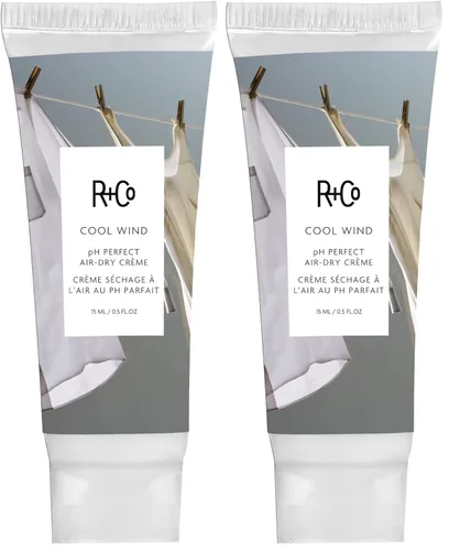 R+Co Cool Wind Crema para el cabello con pH perfecto para secar al aire | Hidrata + domina + suaviza | Vegana + libre de crueldad |