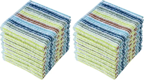 Miniatura 12 de Oeleky - Paños de cocina para lavar platos, trapos de platos ultra absorbentes, paños de limpieza de algodón, paquete de 8, 12x12 pulgadas