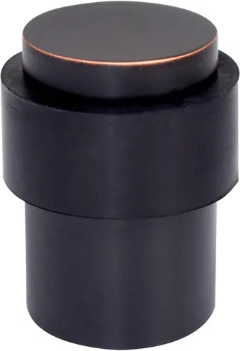 Miniatura 12 de KHTUMEWARE Paquete de 6 topes de puerta de piso de 1-1/2 pulgadas, tope de puerta negro mate, protector de pared para puerta comercial, cuña