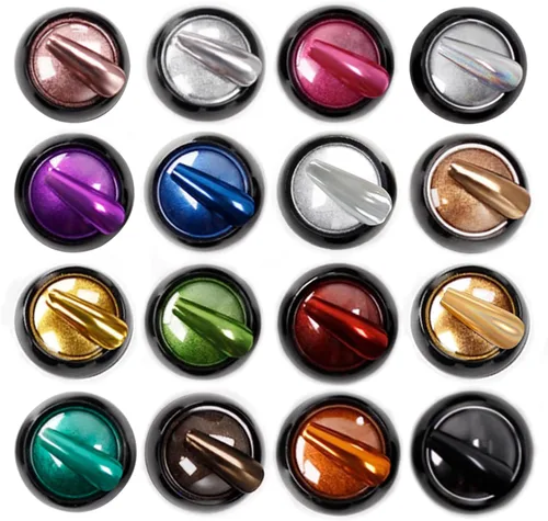 Miniatura 8 de Brillo holográfico para uñas, arco iris, neón, cromado, efecto de polvo de uñas, decoración de escamas, punta de polvo de uñas cromada, accesorios
