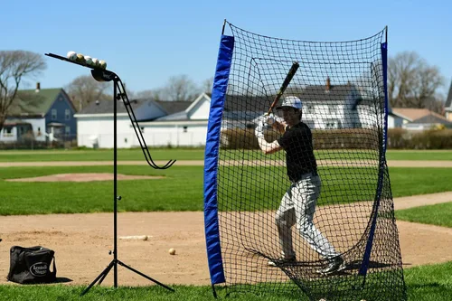 Miniatura 6 de Sistema de Entrenamiento de Lanzamiento Suave Louisville Slugger, Negro