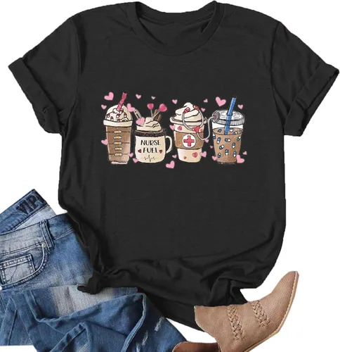Miniatura 4 de Camisetas para el día de San Valentín para mujer, diseño de corazón y fantasma, diseño de fantasma, regalo para el día de San Valentín
