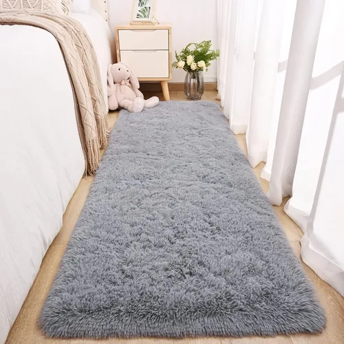 Miniatura 121 de Merelax Alfombra Moderna Suave y Esponjosa Shaggy para Dormitorio Sala de Estar Decoración de Sillas Pequeñas Alfombras Tapetes para Pies Piso, Verde