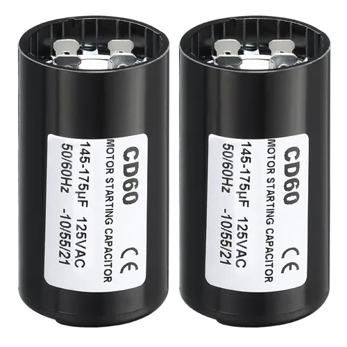 Miniatura 13 de PATIKIL Condensador de arranque del motor, 2 unidades 88-108uF/Mfd 125V 50/60Hz CD60 Condensador de funcionamiento para arranque de motor eléctrico