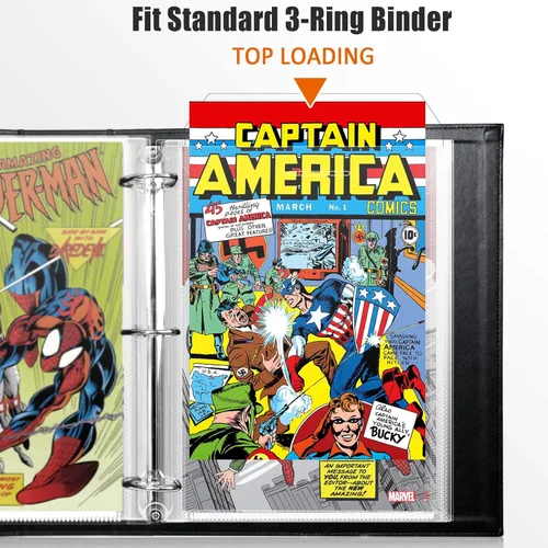 Miniatura 3 de Bolsas para cómics, fundas para encuadernación de cómics, paquete de 12 bolsas protectoras para cómics