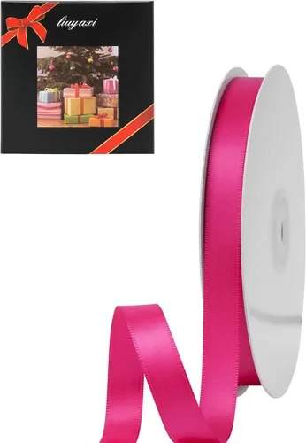 Miniatura 53 de LIUYAXI - Cinta de satén roja de doble cara, 2 pulgadas X 25 yardas continuas, cintas perfectas para envolver regalos, ramo de boda, decoración DIY