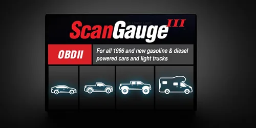 Miniatura 2 de ScanGauge 3 Todo Nuevo Lector de Código OBD2 con Pantalla Táctil, Medidores Digitales y Computadora de Viaje con Actualizaciones WiFi SG3