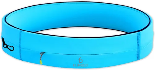 Miniatura 20 de FlipBelt Cinturón para correr con cremallera, riñonera para fitness y correr, empresa estadounidense Negro