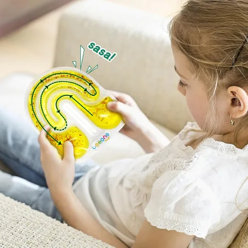 Miniatura 5 de LESONG - Juguete sensorial para la ansiedad, para niños autistas con necesidades especiales, alivio de estrés y ansiedad, tubo sensorial