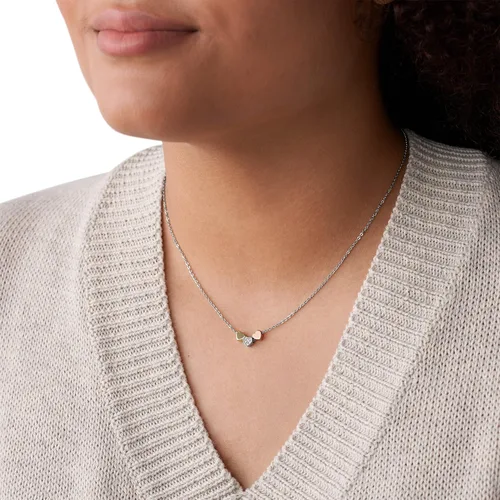 Miniatura 3 de Collar de cadena con diseño de corazón fósil