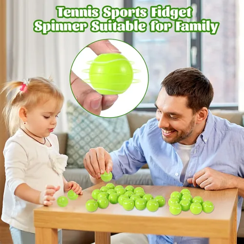 Miniatura 4 de SCIONE Paquete de 36 recuerdos de fiesta de baloncesto para niños de 4 a 8 a 12 años de baloncesto y deportes Fidget Spinner para bolsas de regalo