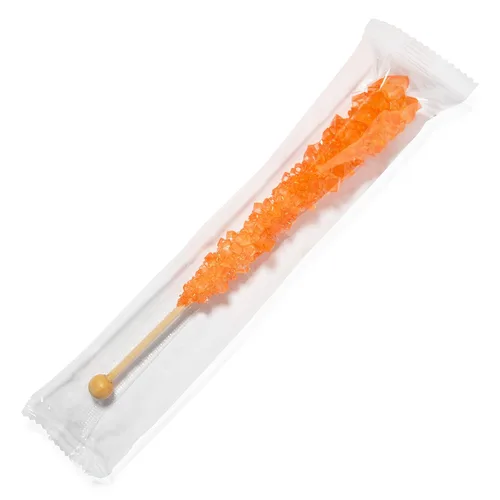 Miniatura 3 de Palitos de azúcar de caramelo de naranja con sabor a naranja, 12 caramelos envueltos individualmente para fiestas