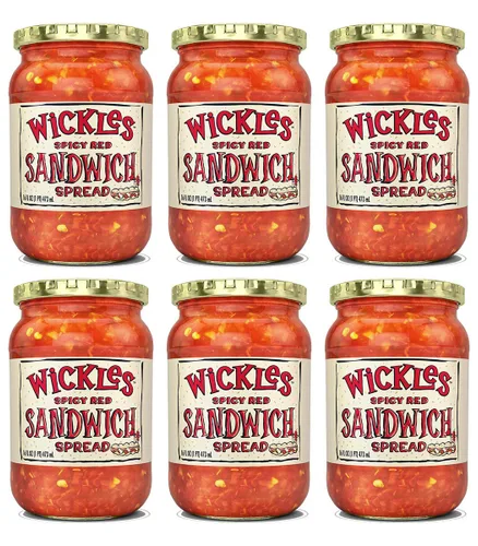 Miniatura 11 de Wickles Spicy Red Sandwich Spread, 16 onzas (paquete de 2)