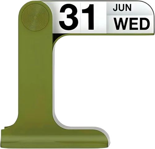 Calendario Perpetuo Giratorio, Calendario de Escritorio 2025-2026 Para Decoración Diaria de Oficina y Hogar, Ornamento de Escritorio, Accesorios de