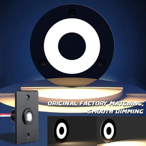 Miniatura 4 de acegoo Luz LED de techo de 12 V, luz de disco acrílico para caravana, barco, autocaravana, remolque de viaje, montaje en superficie de 4-3/4