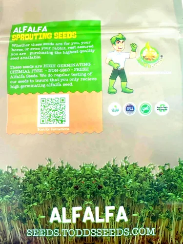 Miniatura 2 de Todd's Seeds - Semillas de germinación de alfalfa - Fácil de cultivar - Semillas de crecimiento rápido con alta germinación de brotes (una libra)