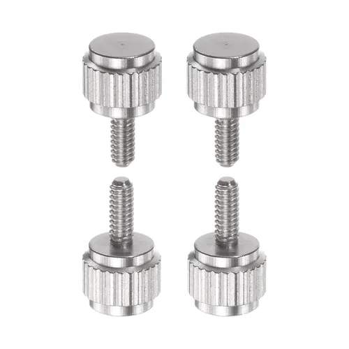 HARFINGTON 4 pinzas Vernier tornillos de bloqueo M2x5mm cabeza plana redonda moleteada pulgar perno