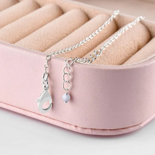 Miniatura 88 de YANARA Pulsera de tobillo para mujer, piedra de nacimiento natural, cuentas de piedras preciosas, tobillera delicada hecha a mano de 9 pulgadas +