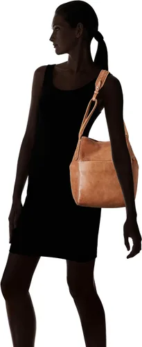 Miniatura 7 de Frye Hobo de cuero con cremallera de caña Naranja