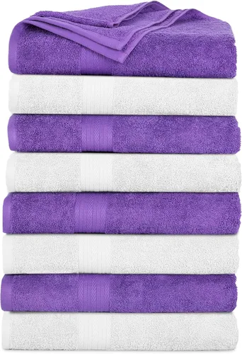Miniatura 20 de Ample Decor Juego de 12 toallas de baño de 600 GSM, 100% algodón, 4 toallas de baño, 4 toallas de mano, 4 paños de lavado, absorbentes y suaves