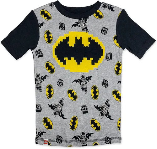 Miniatura 2 de LEGO Batman - Pijama para niños, 2For1 de algodón, color negro, 8, Negro Multi