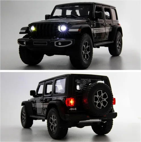 Miniatura 5 de BDTCTK Off-Road 7 puertas para Wrangler modelo de auto de juguete fundido a presión, vehículo de aleación de metal a escala 1/22 para niños, niñas