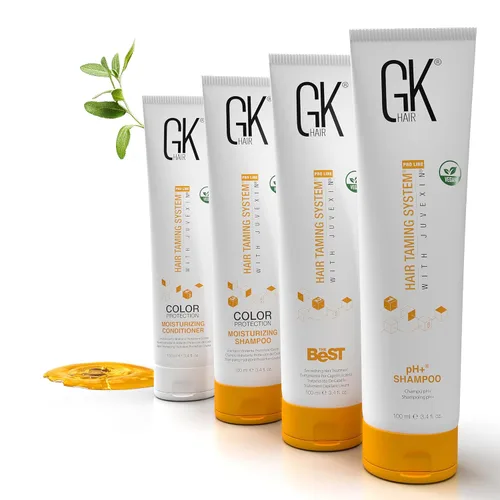 Miniatura 10 de GK HAIR Global Keratin El mejor kit de tratamiento de queratina alisadora (3.4 onzas líquidas/3.4 fl oz) Complejo brasileño profesional alisado