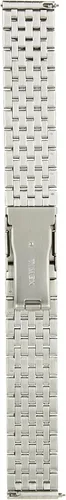 Miniatura 2 de Timex Pulsera de liberación rápida de acero inoxidable de 0.787 in, tono plateado con cierre desplegable