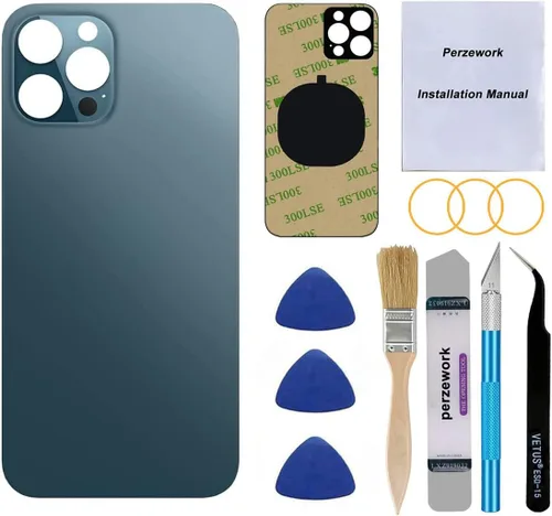 Miniatura 11 de Reemplazo de cristal trasero OEM para iPhone 12 Pro 6.1 pulgadas con kit de herramientas de reparación (dorado)