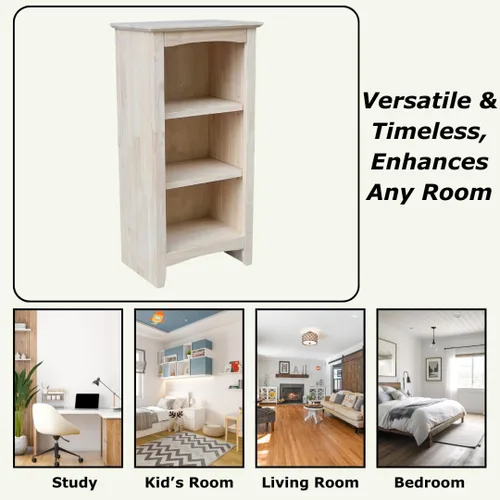 Miniatura 4 de Librería coctelera de madera maciza - 36" H