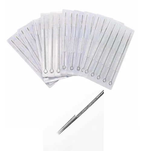 Miniatura 10 de DOWEI - Juego de agujas de tatuaje, 100 agujas desechables para tatuaje, tamaño redondo Liner 3RL 5RL 7RL 9RL Round Shader 3RS 5RS 7RS 9RS, 5M1 7M1