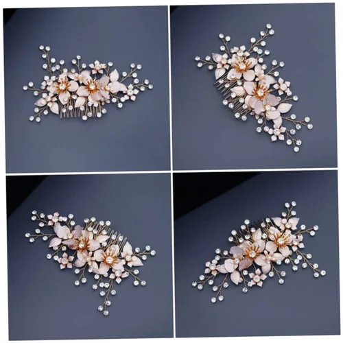 Miniatura 7 de Mikinona Elegante peine de pelo perla y diamante accesorio de boda nupcial elegante para mujeres niñas ocasión especial
