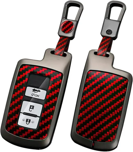 Miniatura 10 de ontto Funda de metal para llave de automóvil con llavero para Toyota Camry Prius c Avalon Corolla Tacoma Land Cruiser Highlander Tundra 4Runner