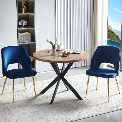 Miniatura 20 de Homedot Juego de 2 sillas de comedor, sillas de cocina modernas para el hogar, silla tapizada para sala de estar, silla lateral única con respaldo