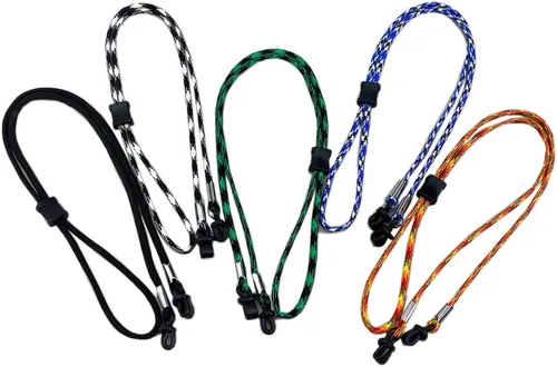 Decker Retenedor de gafas, 5 unidades, correa de gafas deportivas, talla única, para todos los soportes ajustables para gafas deportivas