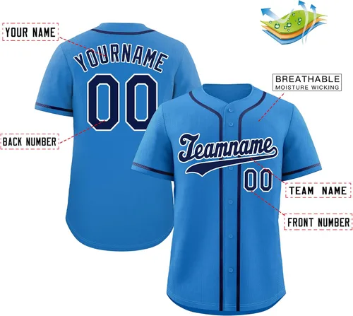 Miniatura 79 de Camisetas deportivas de jersey de béisbol personalizadas, nombre del equipo, número de logotipo, regalo para fanáticos adultos y jóvenes