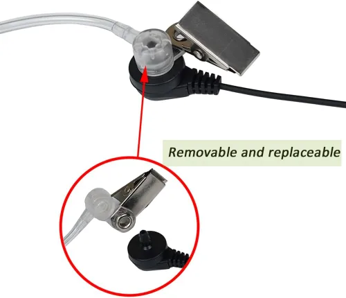 Miniatura 3 de Auricular de tubo acústico compatible con Motorola Cp200 Cp200d Cls1410 CLS1110 Cp185 BPR40 Rdm2070d walkie talkie radio de 2 vías, paquete de 10