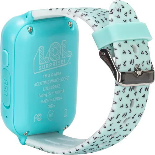 Miniatura 8 de Accutime L.O.L. Surprise! Reloj inteligente interactivo con pantalla táctil para niños, Azul claro, 40 mm, Moderno