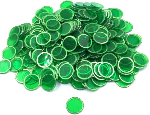 Tapp Collections Fichas transparentes de bingo 300-pk Verde