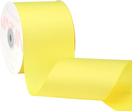 Miniatura 5 de Vatin - Rollo de cinta de grogrén, rollos de 25-50 yardas, perfecto para decoración de bodas, coronas, baby showers, envolturas de paquete de regalo