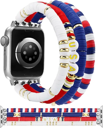 Miniatura 28 de JR.DM Correa de reloj de Halloween Compatible con Apple Watch de 38 mm, 40 mm, 41 mm, 44 mm, 42 mm, 45 mm, 46 mm, linda, preppy, hecha a mano