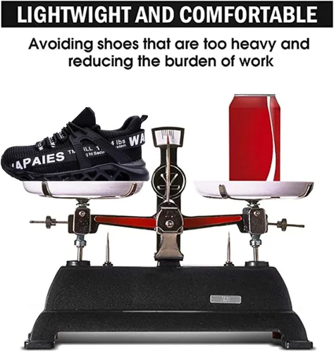 Miniatura 5 de Best Womens Steel Toe Shoes Women's Lightweight Composition Toe Work Shoes Fashion Steel Toe Shoes for Men Safety Shoes Proof Resistant for