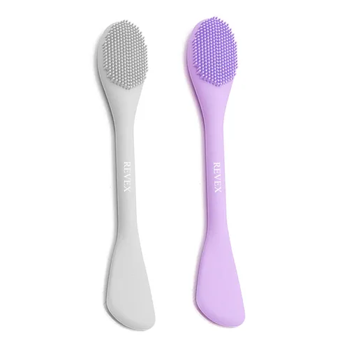 Miniatura 7 de REVEX Aplicador de máscara facial de silicona, limpiador facial, exfoliante de poros, 2 cepillos de limpieza de poros, cepillos de limpieza facial