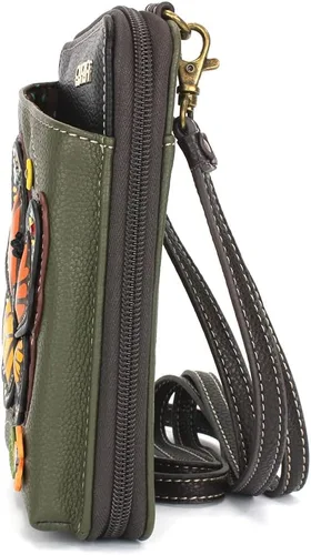 Miniatura 8 de CHALA Cartera cruzada para teléfono celular, bolso de mano multicolor de piel sintética para mujer con correa ajustable