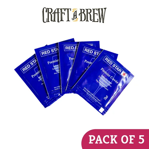 Miniatura 3 de Craft A Brew - Levadura de vino Red Star Premier Cuvee - Levadura de vino seca rápida, limpia y neutra - Para tintos, blancos y vinos espumosos
