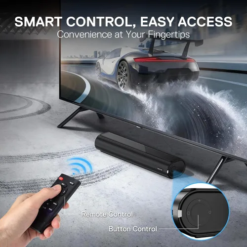 Miniatura 5 de Redragon GS821 Barra de sonido para TV, barra de sonido de audio de cine en casa con HDMI ARC/óptico/BT 5.3, sistema estéreo de alta fidelidad con 3