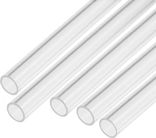 Miniatura 19 de MECCANIXITY Tubo acrílico transparente rígido redondo 9 piezas 0.157 in (5/32 pulgadas) ID 0.315 in (5/16 pulgadas) OD 6" para lámparas y linternas