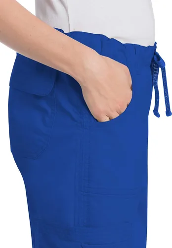 Miniatura 5 de Landau Pantalones médicos prelavados de 6 bolsillos elásticos para mujer 2024