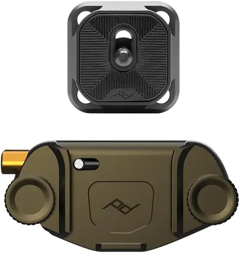 Miniatura 14 de Peak Design Clip para cámara de captura V3, negro con placa, sostiene DSLR, compacto y cuerpo de disparo, seguro, estable y accesible, se fija a
